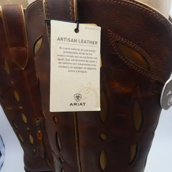 NEW Ariat Women’s 5.5 Saylor Stretchfit Boots Tall Chic Brown Leather - Picture 10 of 15